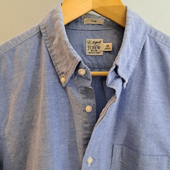 J. Crew Other - J. Crew Men's Medium Slim Fit 100% Cotton Broken-In Oxford Shirt Style #BG421
